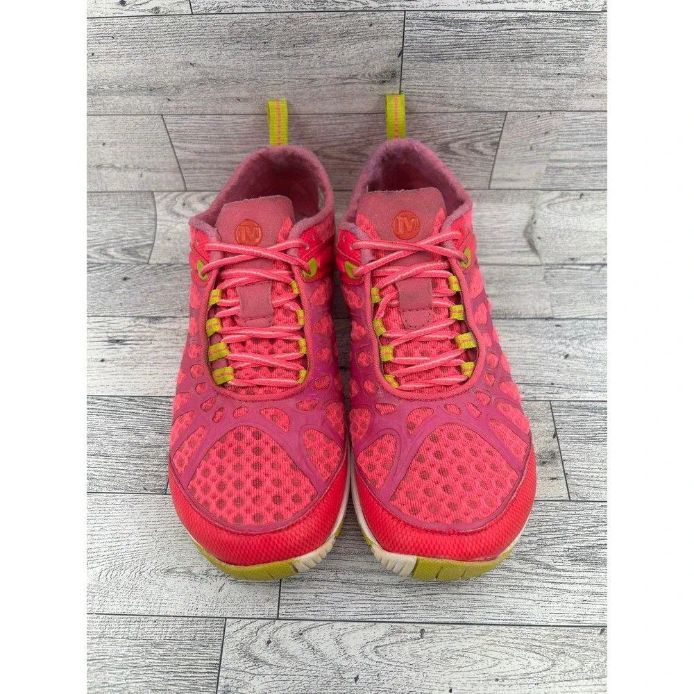 Merrell Mix Master Glide Pink Lime Trail Running Shoes Women Sz 6 J57320 Vibram